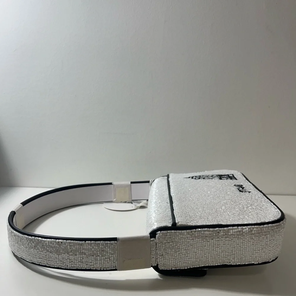 Staud I Love NY Tommy Viral Beaded Shoulder Bag Purse Handbag - Picture 9 of 12